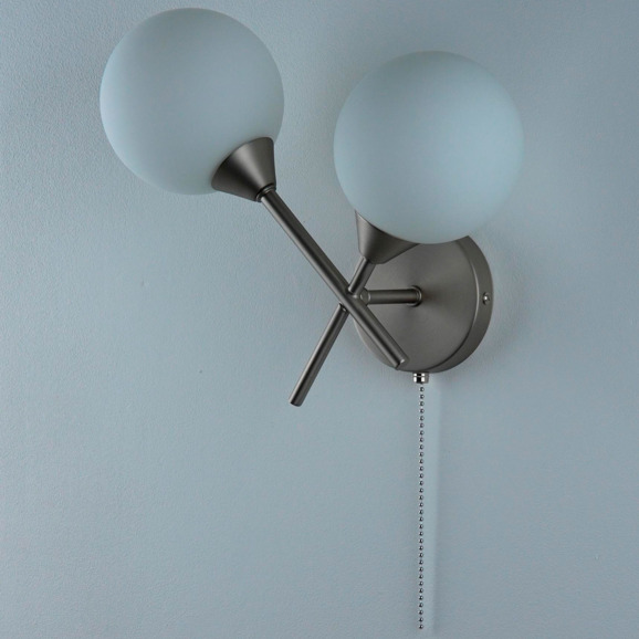 Бра Торси Молекула, серебро - фото 2