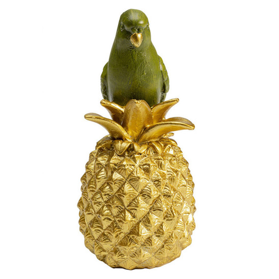Статуэтка Попугай на золотом ананасе - фото 1