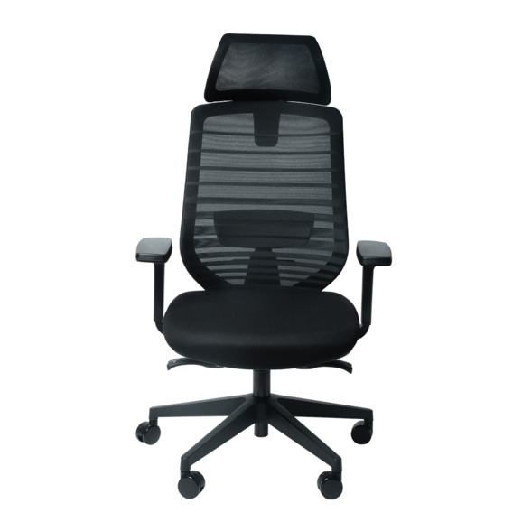 Офисное поворотное кресло Sparx frs-6 crosby black, ткань / сетка, черный - фото 8