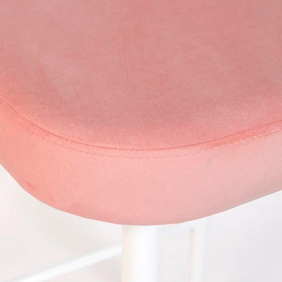 Стул Пиннате, барный, пудровый, белый, велюр - фото 10