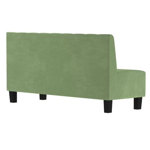 Диван Линейный, велюр Lambre plus 694, ножки бук, морилка черная - фото 7