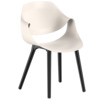 Стул Quill, светло-бежевый, черный