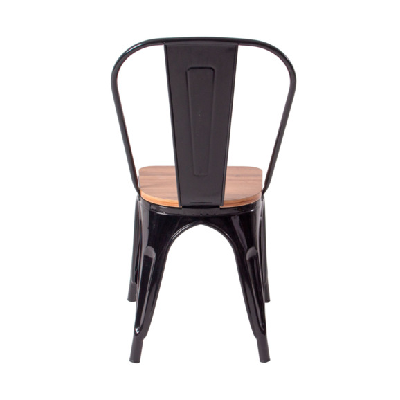 Стул Tolix Wood, черный Стул Tolix Wood, черный - фото 5