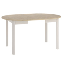 Настоящее фото товара Стол обеденный Monomer, раскладной, дуб кремона, кашемир, произведённого компанией ChiedoCover