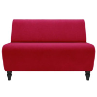 Фотография Диван Лотик, велюр, красный Фотография товара Диван Лотик, велюр, красный от компании ChiedoCover.