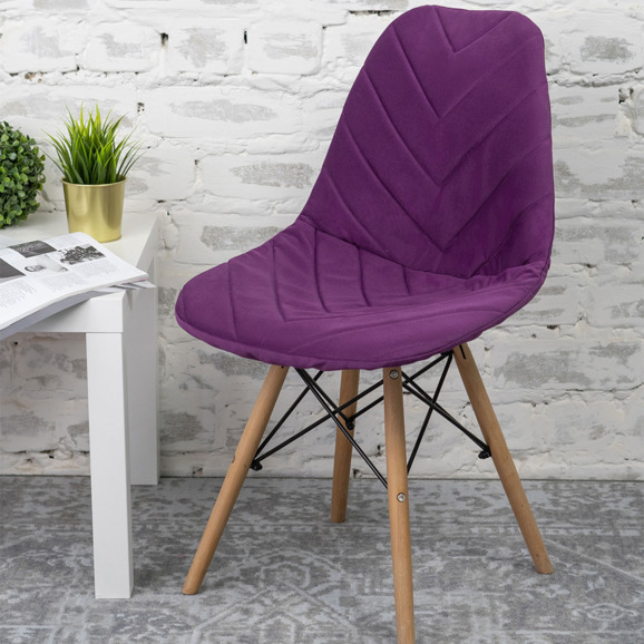 Чехол Е03 на стул Eames, фиолетовый - фото 7