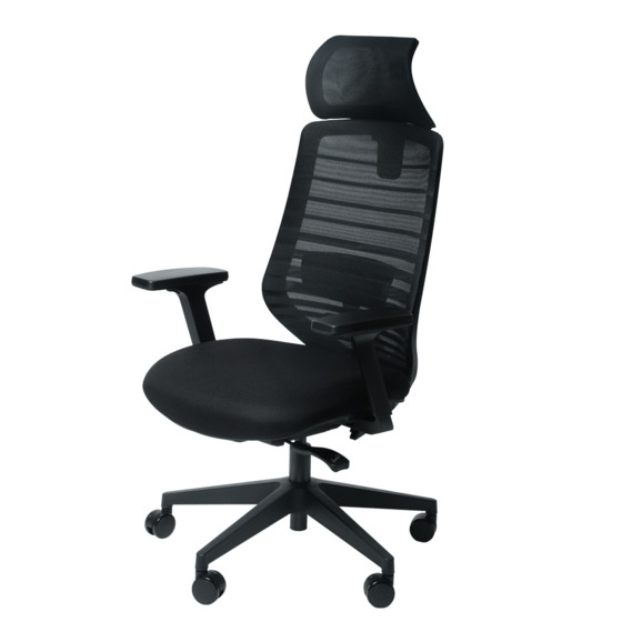 Офисное поворотное кресло Sparx frs-6 crosby black, ткань / сетка, черный - фото 5