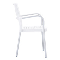 Кресло пластиковое Bella, белый