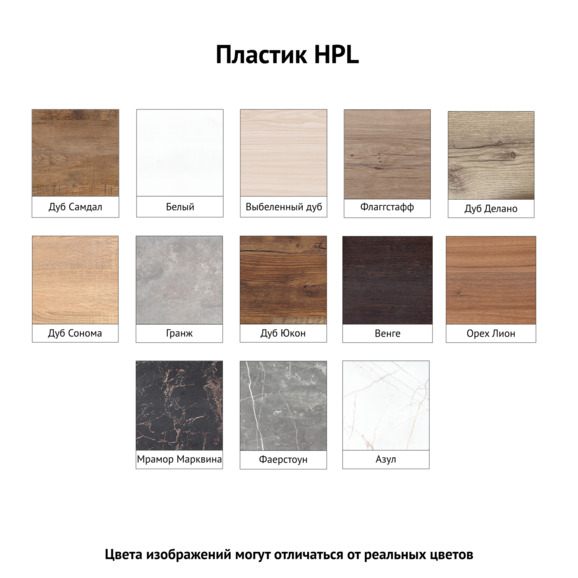 Столешница Вейв HPL, 18 мм, Д1000 Столешница Вейв HPL, 18 мм, Д1000 - фото 4
