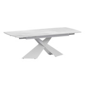 Фотография товара Стол раздвижной Моден 1400х800+300, лавант, белый муар от компании ChiedoCover.