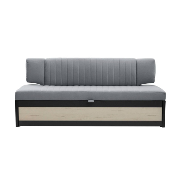 Диван для кухни Оттион 174 дуб крафт белый, серый - фото 2