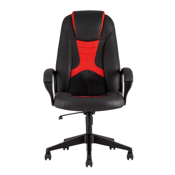 Кресло игровое TopChairs ST-CYBER 8, черный/ красный, эко.кожа, крестовина пластик - фото 3