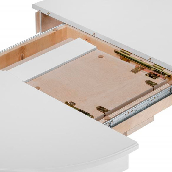 Деревянный стол Орден 100(140)х100х76 белый - фото 7