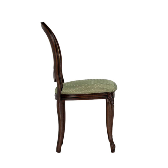 Деревянный стул Инои ткань soprano nefrit / ромб / миланский орех старение - фото 3