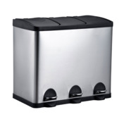 Фотография товара Урна для раздельного сбора мусора Sanaks-31, сталь зеркальная от компании ChiedoCover.