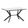 Стол нераздвижной Сири 1200 Р20, супер белый, черный муар