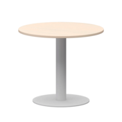 Фотография товара Стол круглый, бук, белый, D90 от компании ChiedoCover.