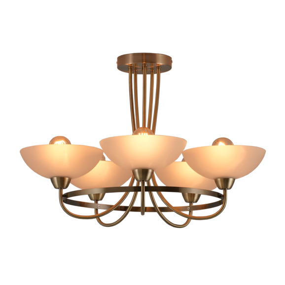 Люстра потолочная V1204-5C Lione 5*E27*60W Люстра потолочная V1204-5C Lione 5*E27*60W - фото 1