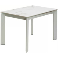 Настоящее фото товара Стол CORNER 120 GLOSS GOLDEN JADE SOLID CERAMIC / WHITE, произведённого компанией ChiedoCover