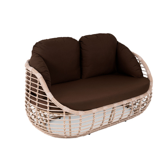 Диван Луро, ирбис, ротанг - фото 1