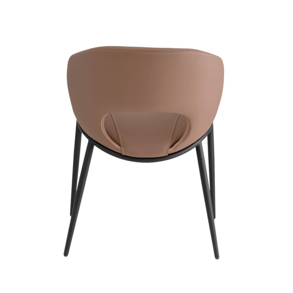 Стул Вивьен, экокожа, светло-коричневый Стул Вивьен, экокожа, светло-коричневый - фото 3