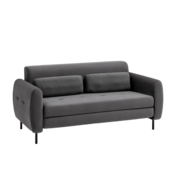Фотография товара Диван-кровать прямой Modvanna, велюр, серый от компании ChiedoCover.