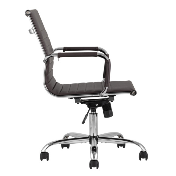Кресло офисное TopChairs City S, коричневое - фото 2