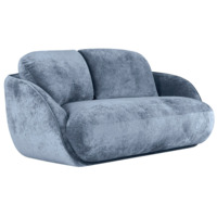 Настоящее фото товара Диван Riolo, синий, произведённого компанией ChiedoCover