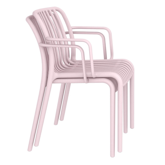 Стул Gorg с подлокотниками, розовый - фото 3
