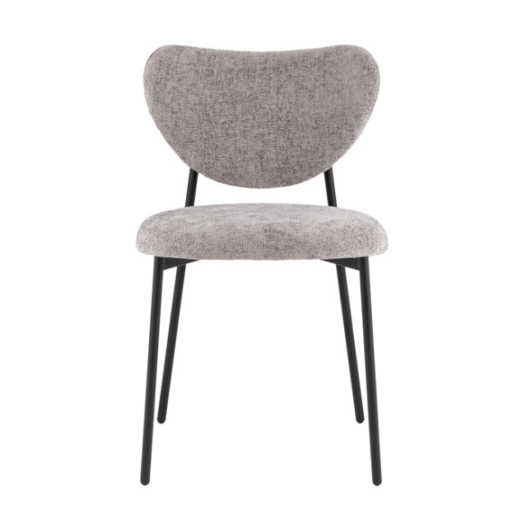 Стул Рина, шенилл серый - фото 6