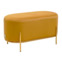 Фотография Пуф для гостиной Zen желтый, велюр, золотой от производителя ChiedoCover, картинка продукции, реальное фото товара Настоящее фото товара Пуф для гостиной Zen желтый, велюр, золотой, произведённого компанией ChiedoCover