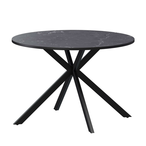 Стол нераздвижной Грант 900, даркстоун, черный муар - фото 1