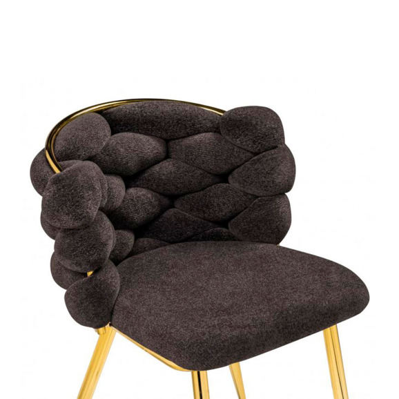 Стул на металлокаркасе Rendi gold / gray Стул на металлокаркасе Rendi gold / gray - фото 5