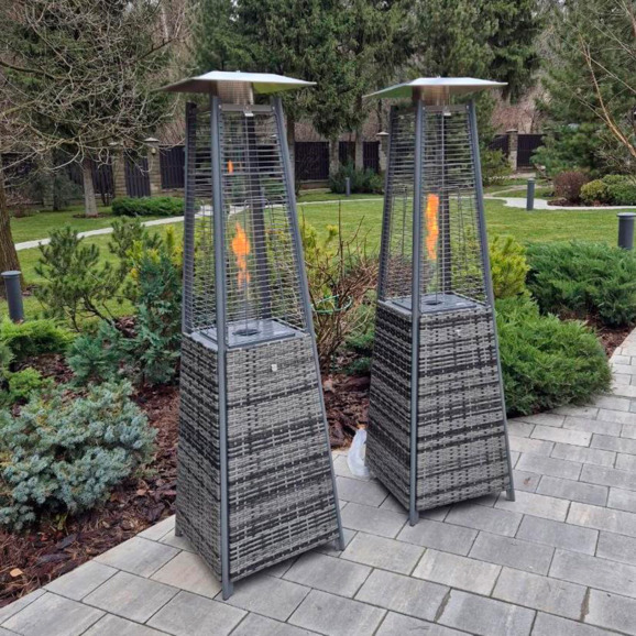 Уличный газовый обогреватель WWT 13I ROTANG Grey mini 1.8m Уличный газовый обогреватель WWT 13I ROTANG Grey mini 1.8m - фото 4