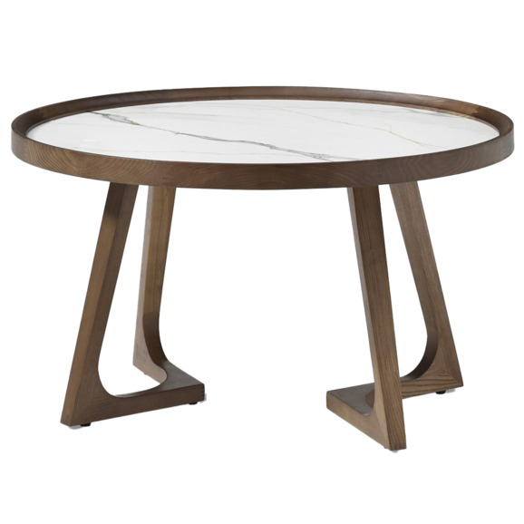 Журнальный стол Оксиген, орех, белый - фото 1