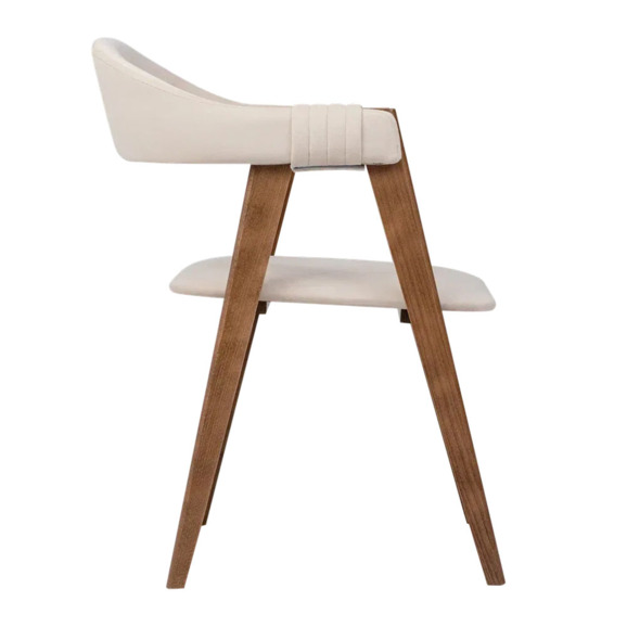 Полукресло Дольче, велюр Велютто 04, каркас старый орех - фото 4