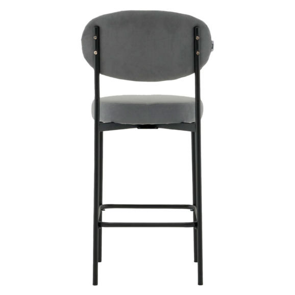 Стул Полубарный Бриф DD велюр серый Стул Полубарный Бриф DD велюр серый - фото 3