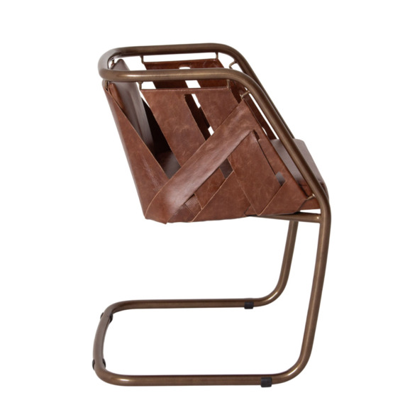 Кресло Gefest, кожа натуральная Mora Atillio Spa, каркас бронза - фото 6