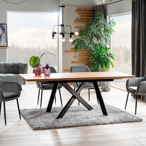 Стол Block, дуб, ножки черные Стол Block, дуб, ножки черные - фото 5