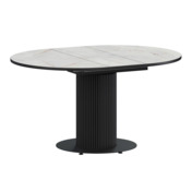 Фотография товара Стол раздвижной Амор 1000+300, серый каспий,черный муар от компании ChiedoCover.