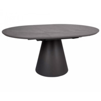 Фотография товара Стол обеденный Rise, эффект серого мрамора, черный от компании ChiedoCover.