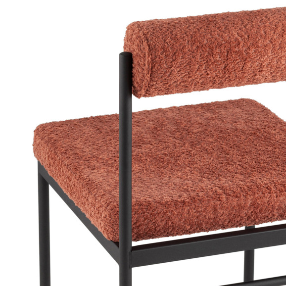 Стул обеденный Балла, букле, коралловый Стул обеденный Балла, букле, коралловый - фото 6