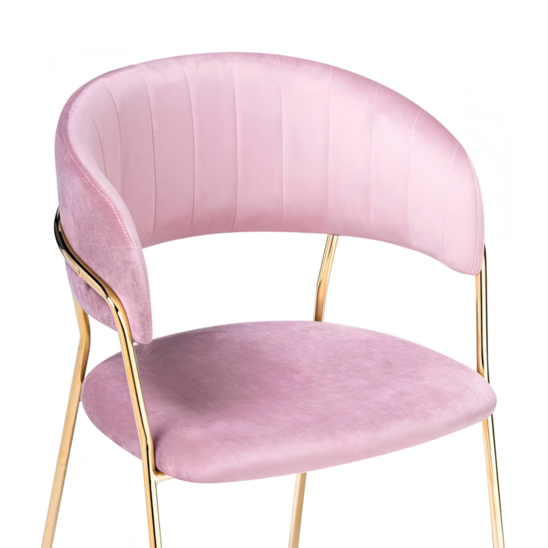Стул Kamelia pink / gold - фото 5