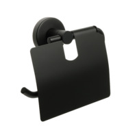 Настоящее фото товара Бумагодержатель Comfort Black с крышкой, черный, произведённого компанией ChiedoCover