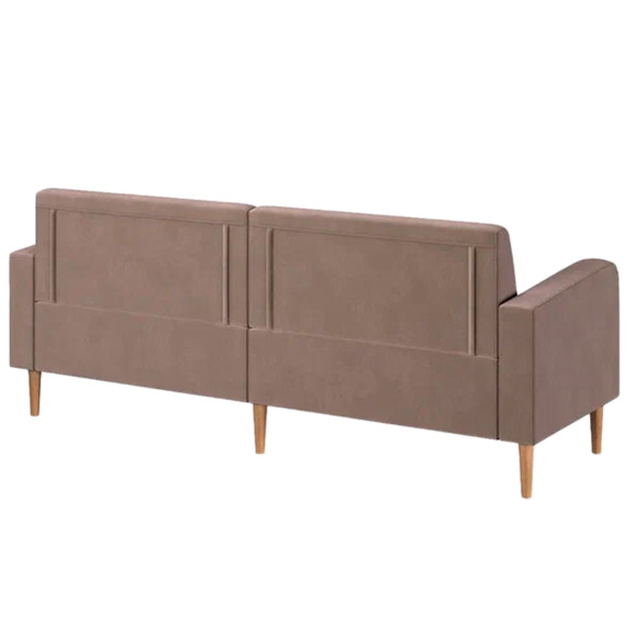 Диван Папилла, велюр, 202 см, светло-коричневый Диван Папилла, велюр, 202 см, светло-коричневый - фото 3