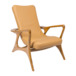 Кресло Лиски Комфорт дуб, масло OSMO бесцветное матовое, бежевая кожа