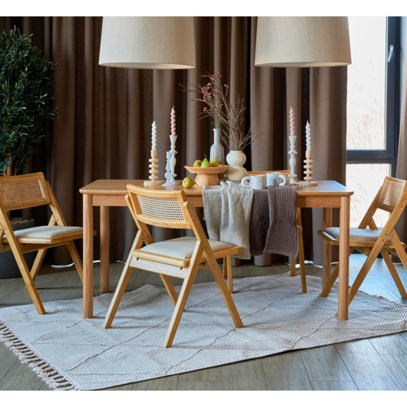 Стол обеденный Gill, светло-коричневый - фото 9