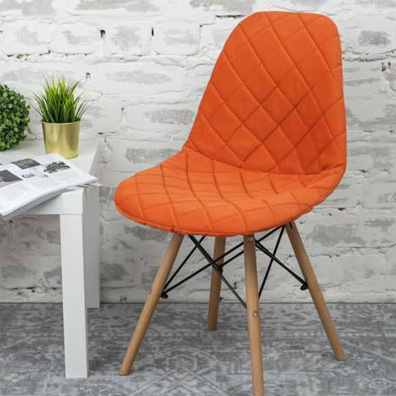 Чехол Е06 на стул Eames, оранжевый - фото 7
