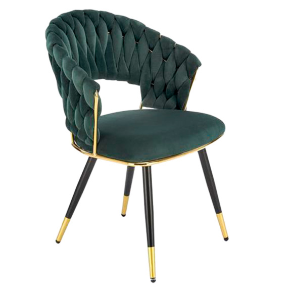 Стул кухонный Sphere, зеленый, черный, золотой Стул кухонный Sphere, зеленый, черный, золотой - фото 1