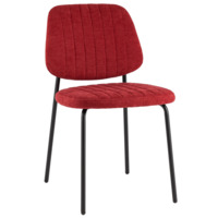Настоящее фото товара Стул обеденный Patrys, бордовый, шенилл, произведённого компанией ChiedoCover